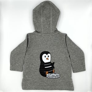 CHILDREN'S PENGUIN HOODIE GREY